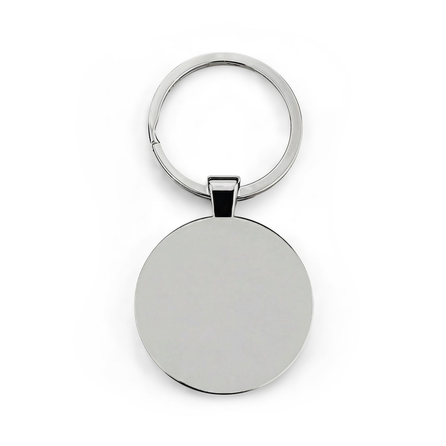 Type 1 Diabetic Medical Alert Keychain — Round Stainless Steel