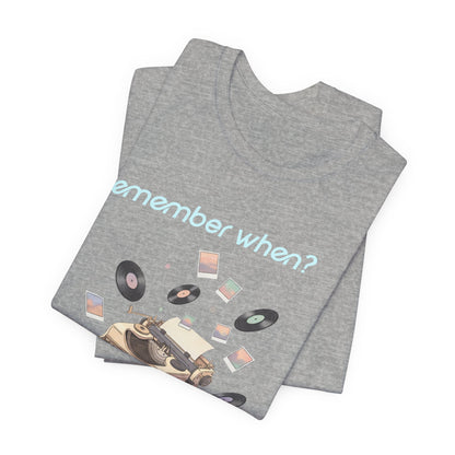 Remember When? Typewriter Tee | fleeting nostalgia, yesterday vibes