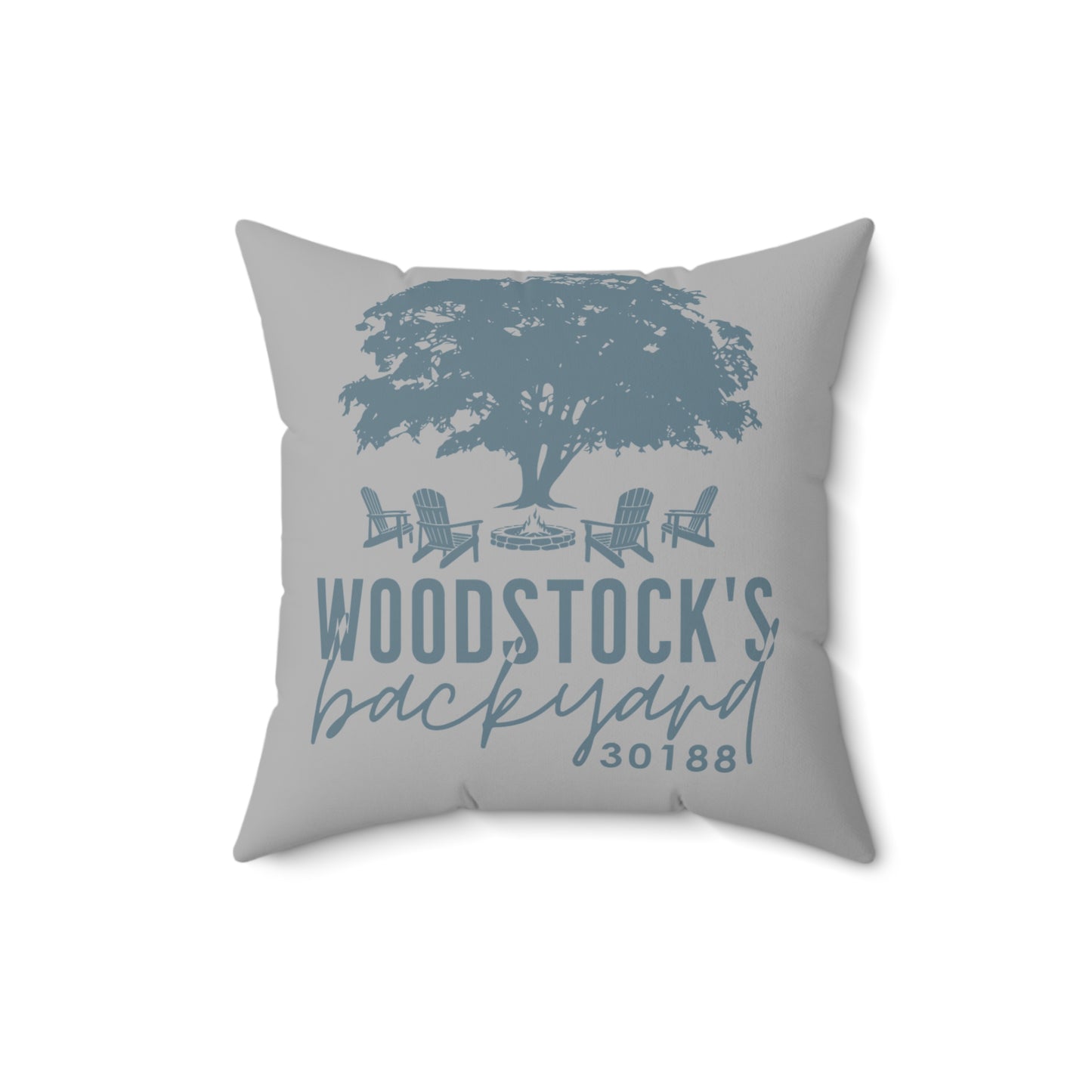 Woodstocks Backyard Throw Pillow - 2 Colors in 1