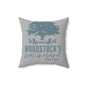 Woodstocks Backyard Throw Pillow - 2 Colors in 1