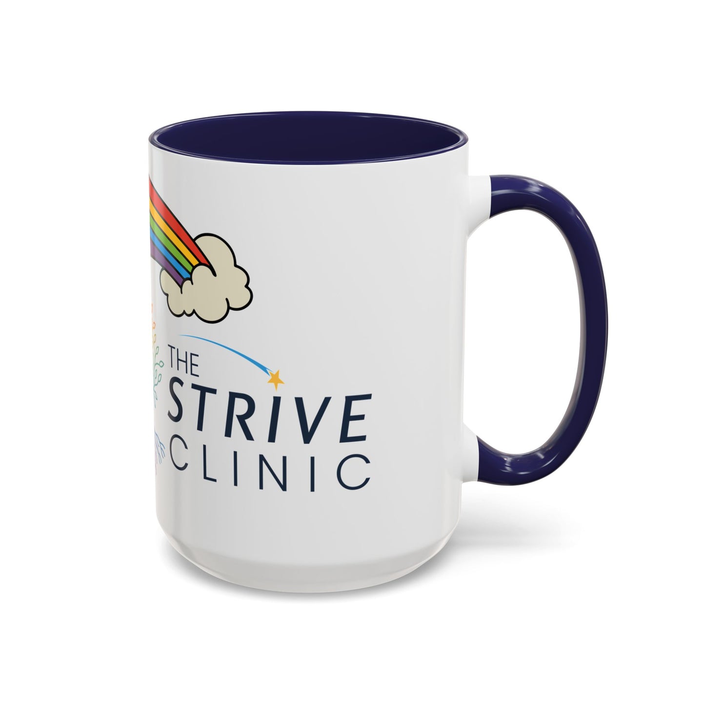 Personalized Rainbow Accent Coffee Mug