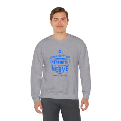 Crewneck Sweatshirt — "Strength in Every Nerve" Georgia Neurofibromatosis Awareness