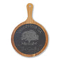 Woodstock Personalized Bamboo Board with Slate Inlay & Cheese Knives