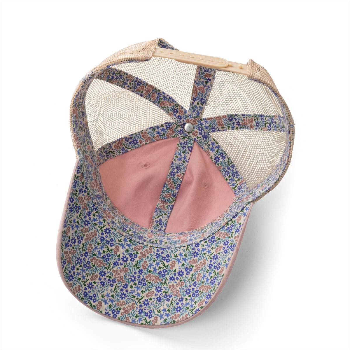Washed Mesh-Back Ponytail Hat with Black LUNACY embroidery