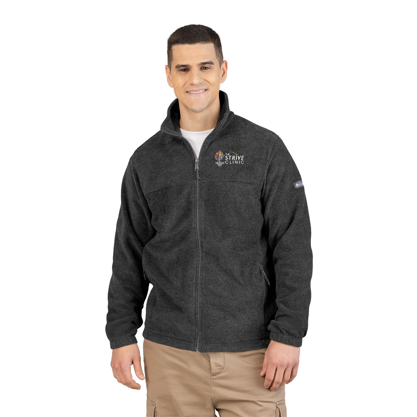 Embroidered Columbia Fleece Jacket - Strive Clinic
