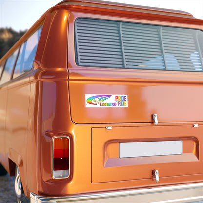 Lesbaru Pride Ride Bumper Sticker