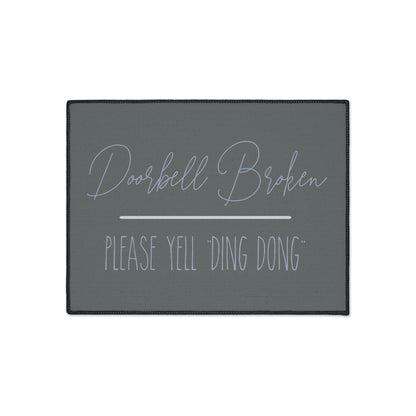 Welcome Mat Yell Ding Dong