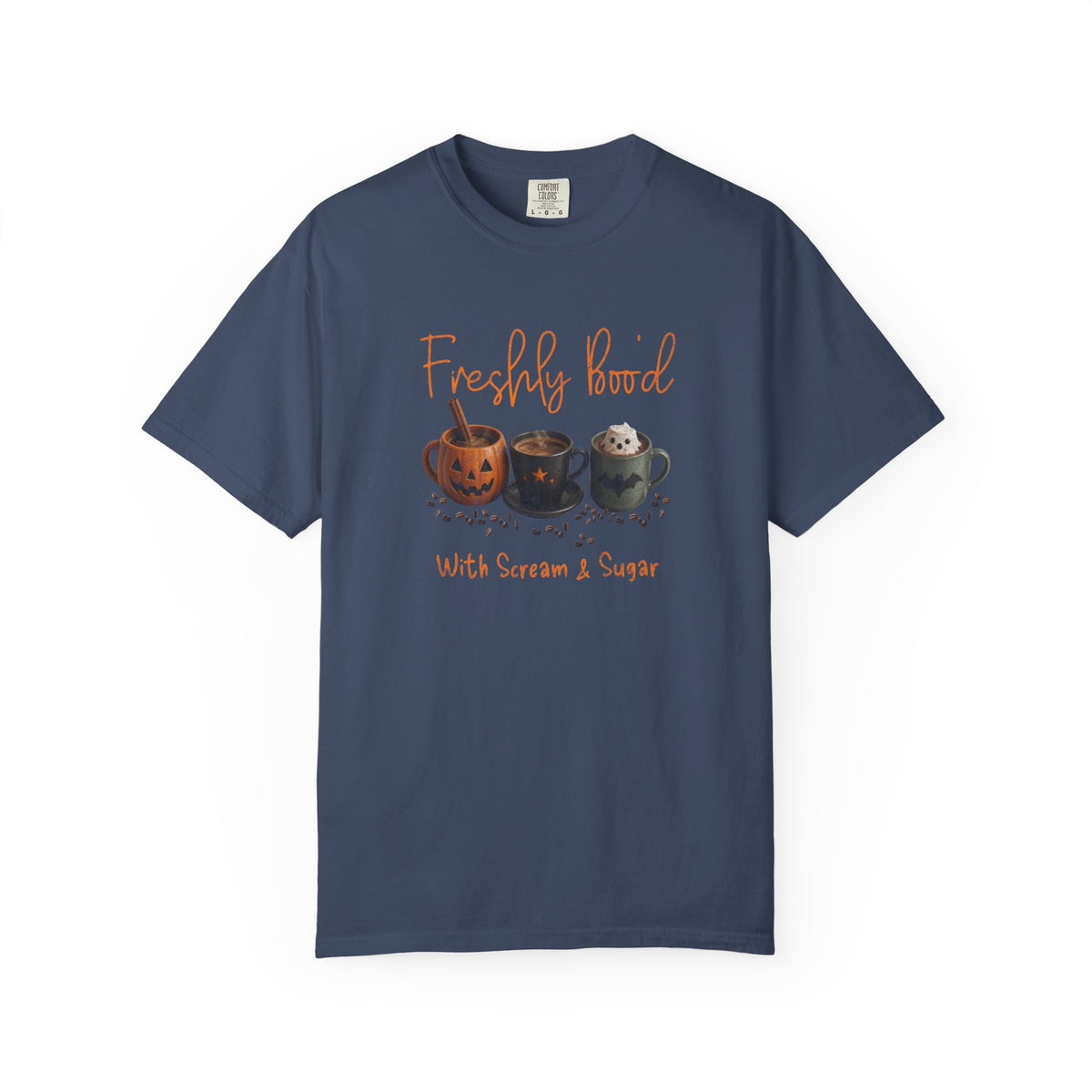 Freshly Brewed Scream & Sugar Coffee Halloween T-Shirt