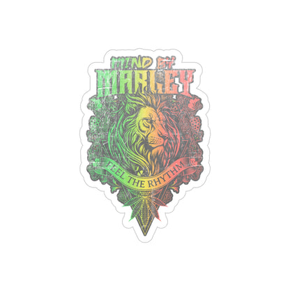 Mind by Marley Vinyl Sticker,  Reggae Decal, Jamaican Flag Rasta Sticker, Island Vibes Waterproof Vinyl Decal