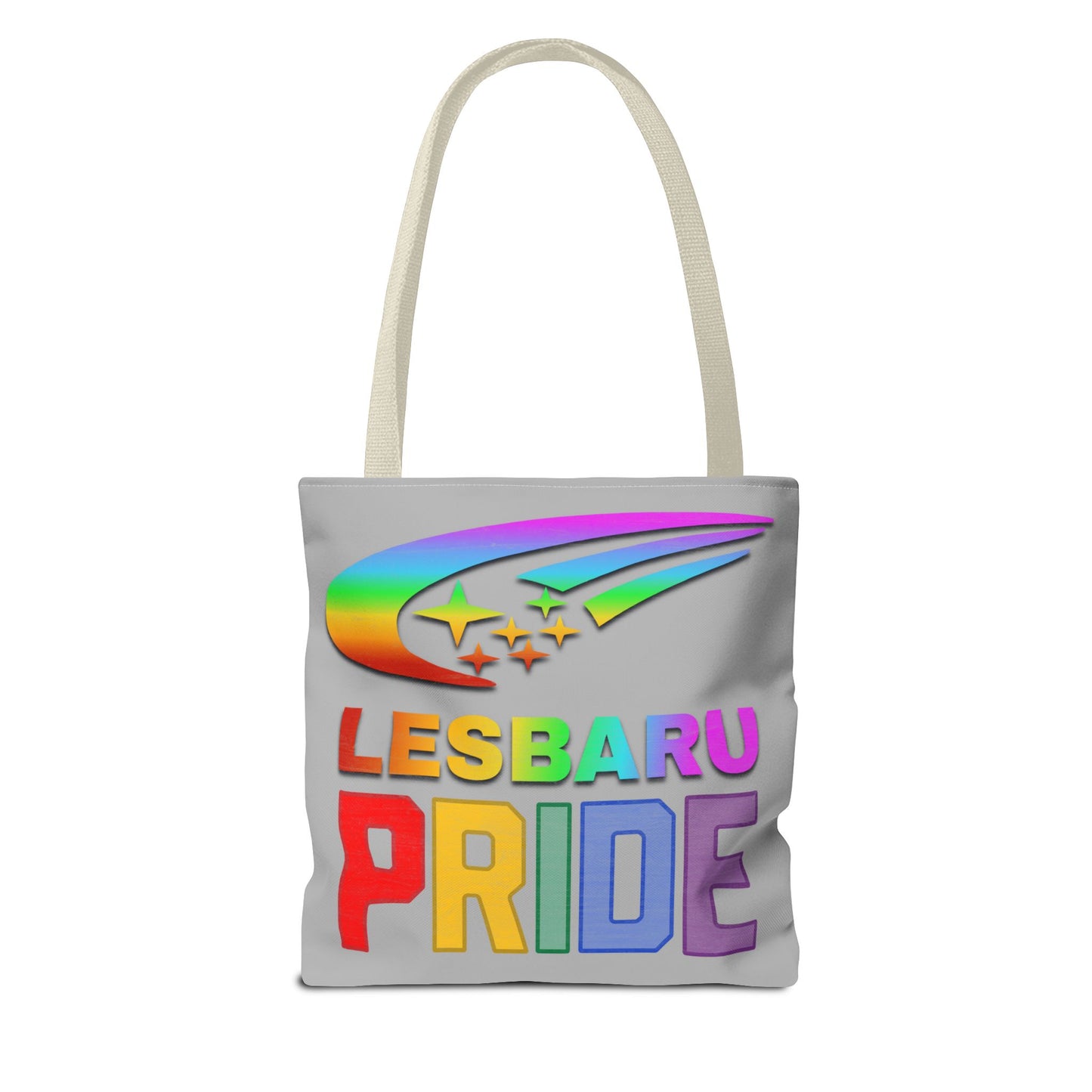 Lesbaru Pride Tote Bag, Subaru Lover, Lesbian, Reusable Bag, LGBT Rainbow Flag, LGBTQ Pride, Grocery Bag, Market Tote, Eco-Friendly