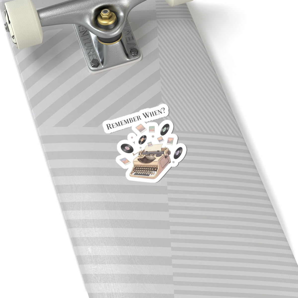 Remember When? Typewriter Sticker | fleeting nostalgia, yesterday vibes