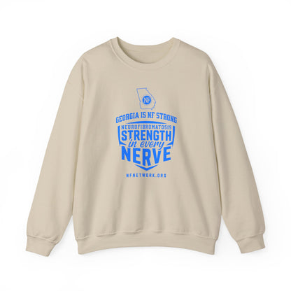 Crewneck Sweatshirt — "Strength in Every Nerve" Georgia Neurofibromatosis Awareness