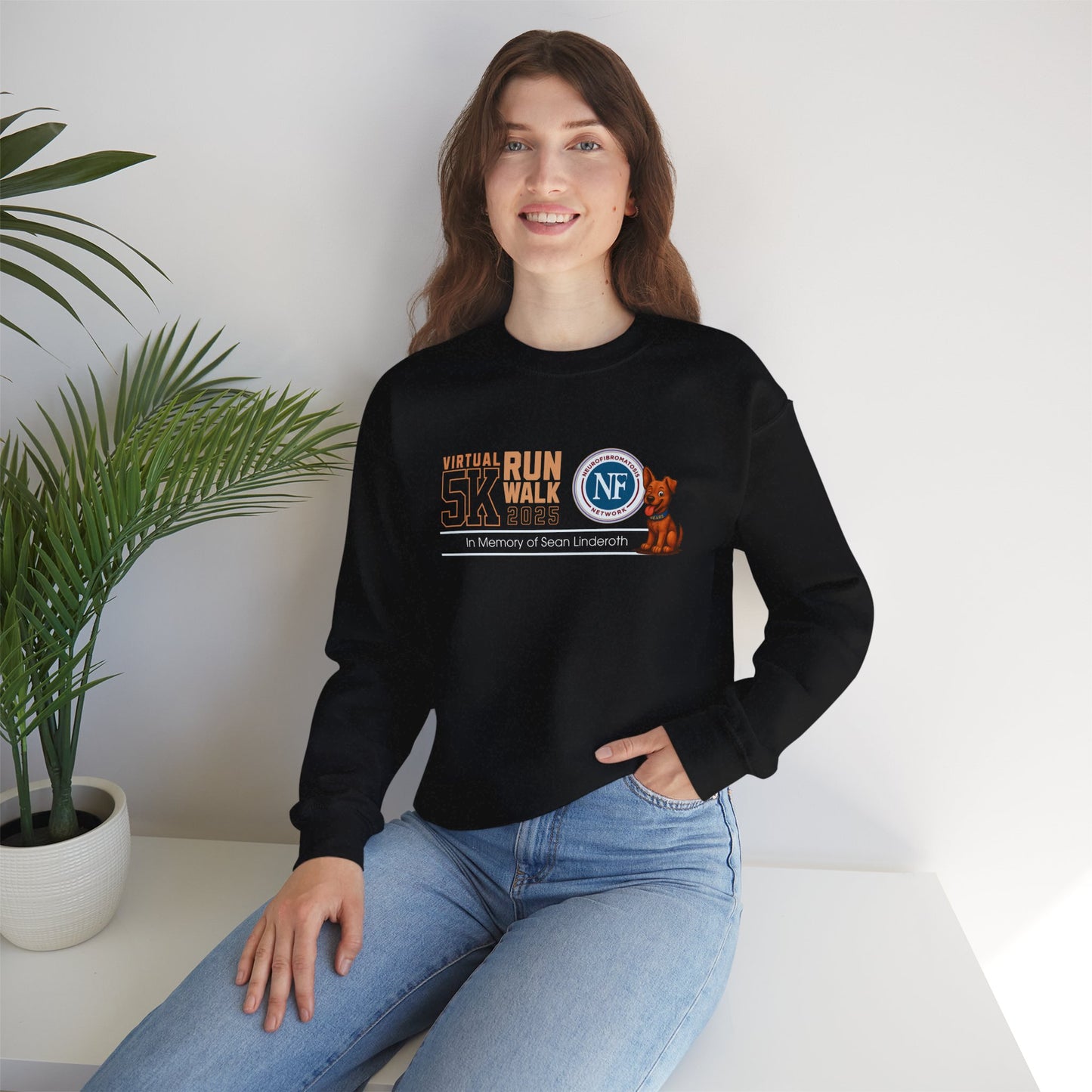 NF Virtual 5K Run/Walk Crewneck Sweatshirt — In Memory of Sean