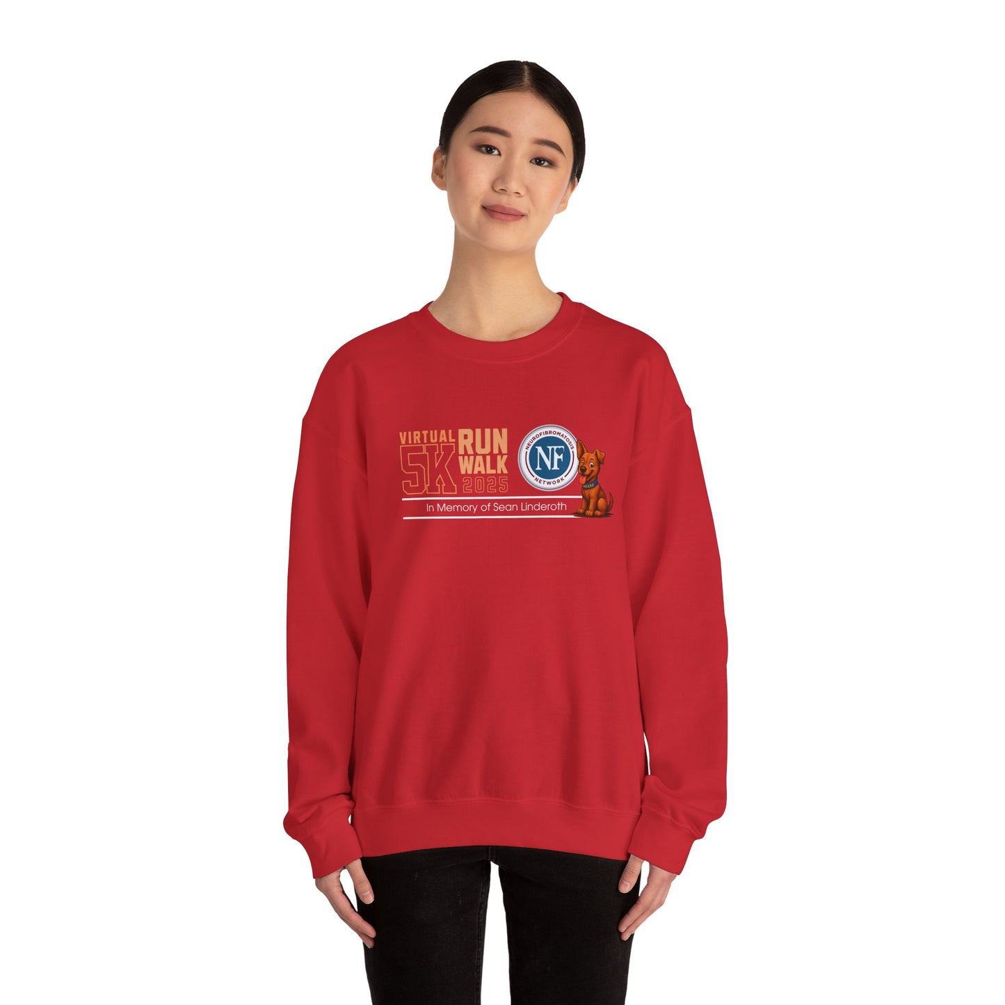 NF Virtual 5K Run/Walk Crewneck Sweatshirt — In Memory of Sean