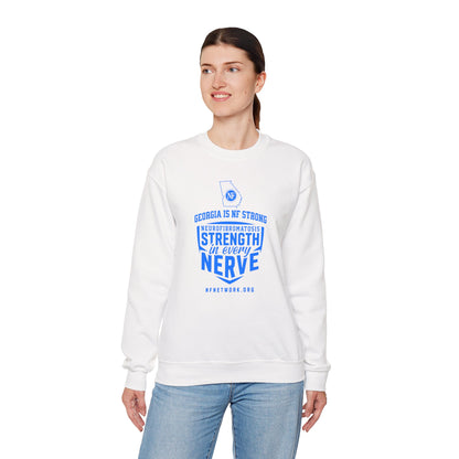 Crewneck Sweatshirt — "Strength in Every Nerve" Georgia Neurofibromatosis Awareness