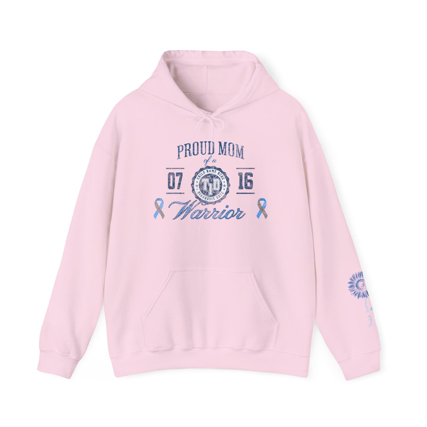 Personalized Warrior Mom Hoodie — TID Awareness Sweatshirt