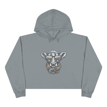 Fall Season Cow Crop Hoodie