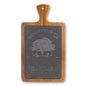 Woodstock Personalized Bamboo Board with Slate Inlay & Cheese Knives