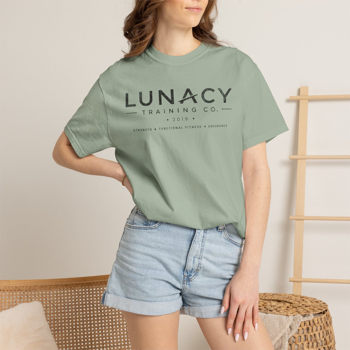 Lunacy Training Co. Logo T-Shirt — Vintage Fitness Tee