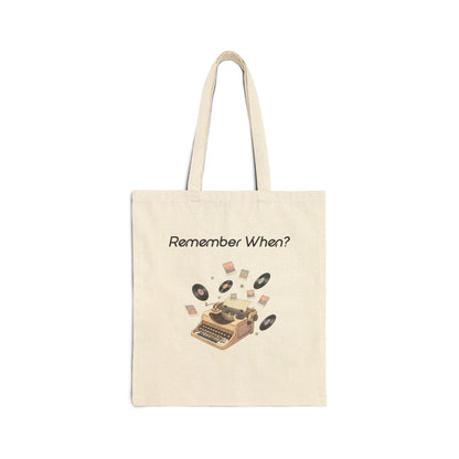 Remember When Typewriter Tote | fleeting nostalgia, yesterday vibes