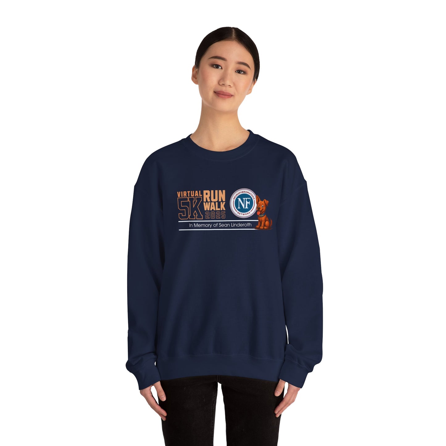 NF Virtual 5K Run/Walk Crewneck Sweatshirt — In Memory of Sean