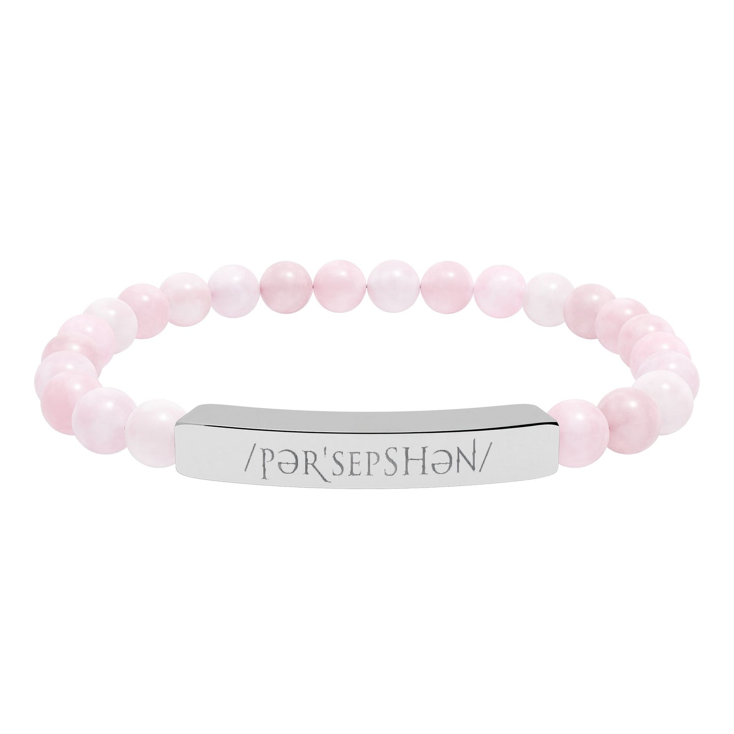 Engraved Natural Stone Bar Bracelet – Perception