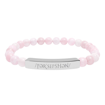 Engraved Natural Stone Bar Bracelet – Perception
