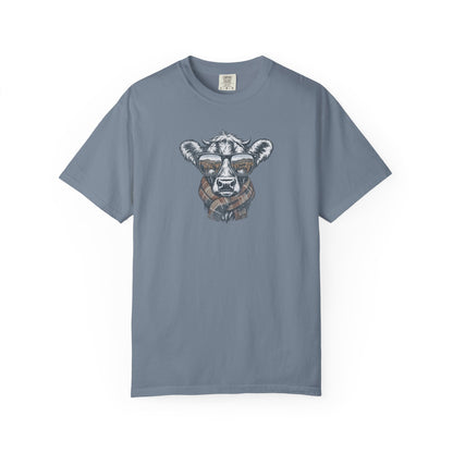 Rustic Fall Cow Cozy Tee
