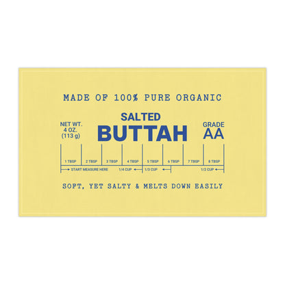 Salted Butter Tea Towels, Kitchen Decor with a hint of chef humor, Funny baking hand towel