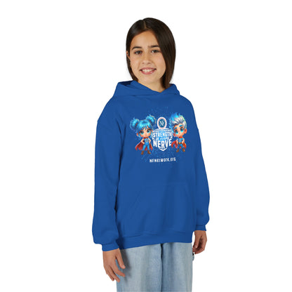 NF Superhero Kids Hoodie — "NF Strong: Strength in Every Nerve"