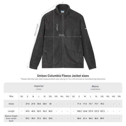 Embroidered Columbia Fleece Jacket - Strive Clinic