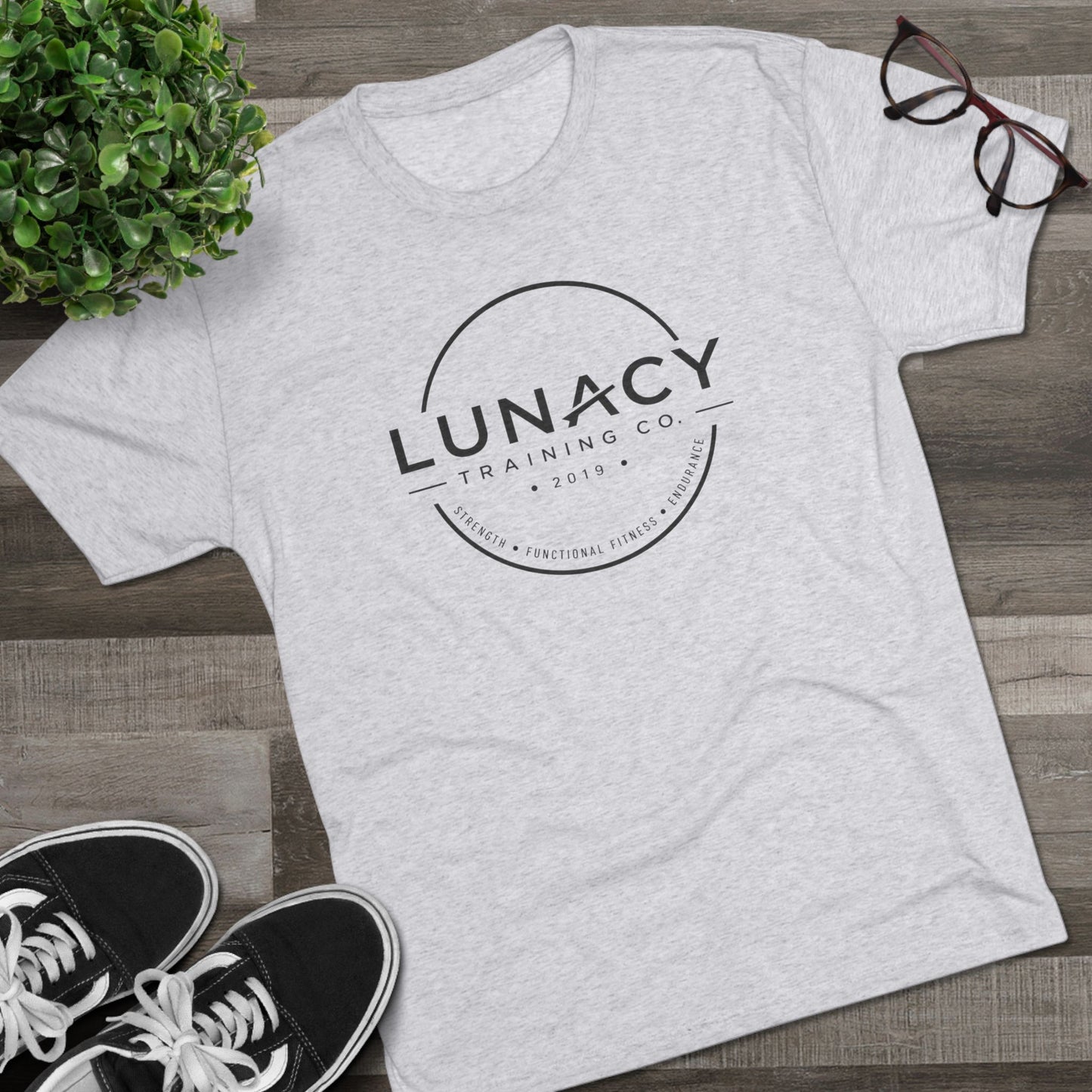 Lunacy Training Co. Circle Logo Next Level Tee