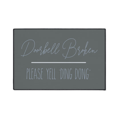 Welcome Mat Yell Ding Dong
