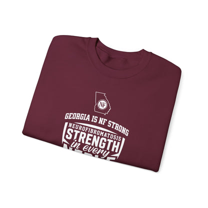 Crewneck Sweatshirt — "Strength in Every Nerve" Georgia Neurofibromatosis Awareness