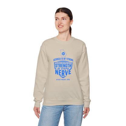 Crewneck Sweatshirt — "Strength in Every Nerve" Georgia Neurofibromatosis Awareness