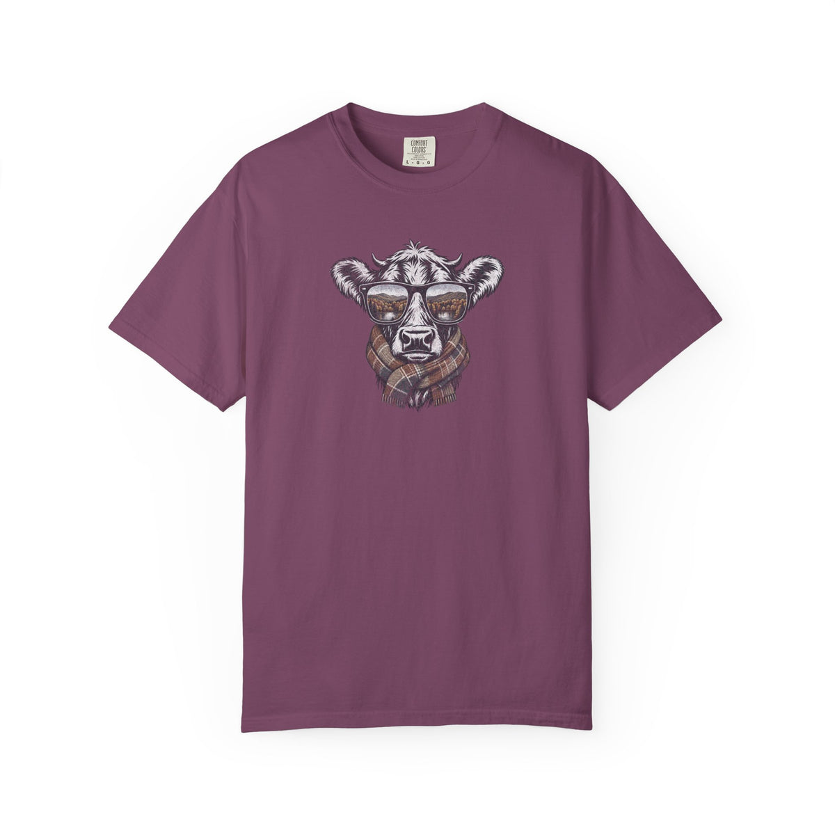 Rustic Fall Cow Cozy Tee