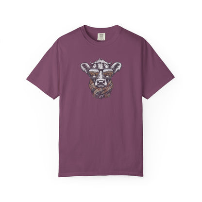 Rustic Fall Cow Cozy Tee