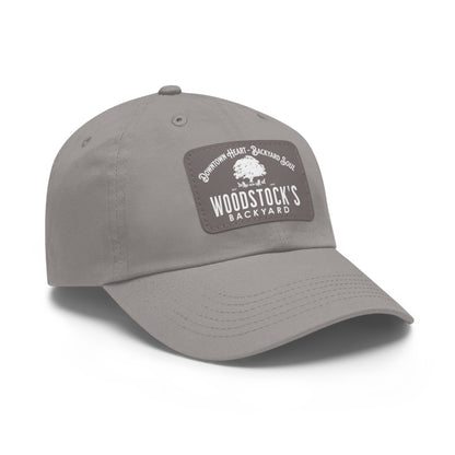 Woodstock's Backyard Leather Patch Hat