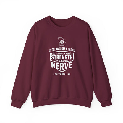 Crewneck Sweatshirt — "Strength in Every Nerve" Georgia Neurofibromatosis Awareness