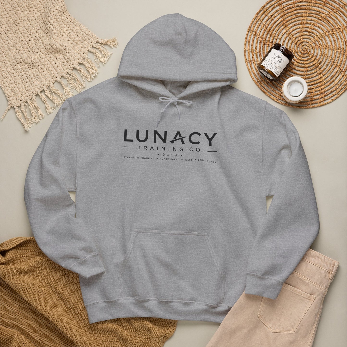 Lunacy Training Co. Logo Hoodie — Front Print