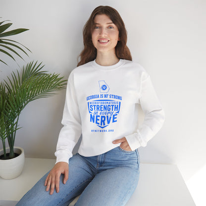 Crewneck Sweatshirt — "Strength in Every Nerve" Georgia Neurofibromatosis Awareness