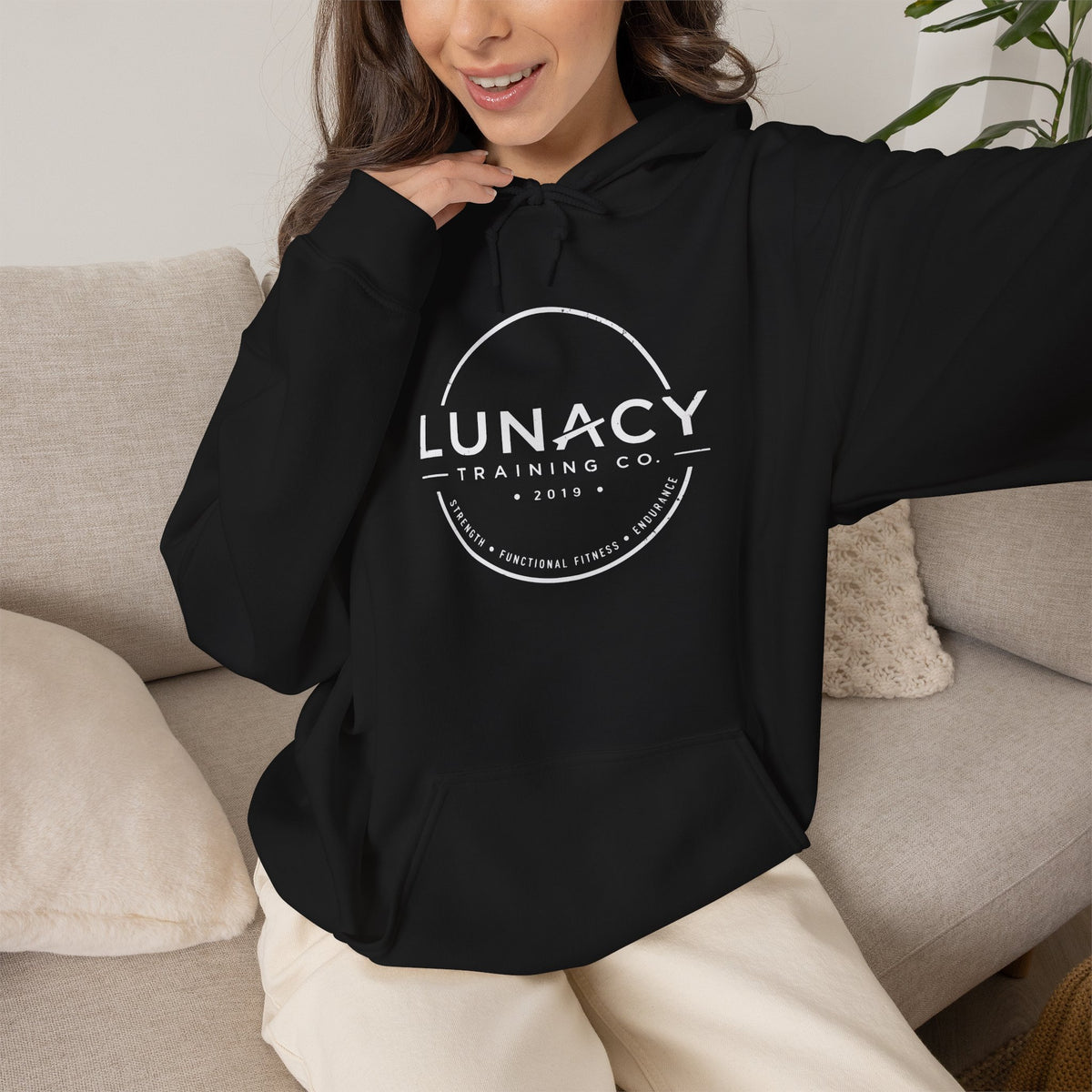 Gildan Hoodie Distressed Circle Logo
