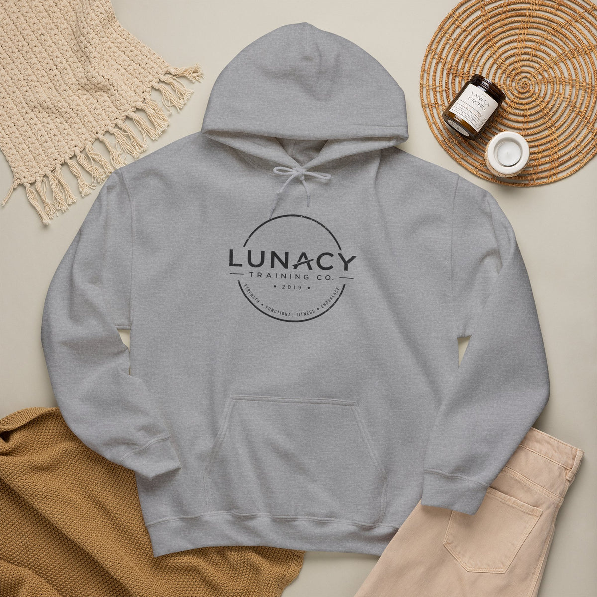Gildan Hoodie Distressed Circle Logo