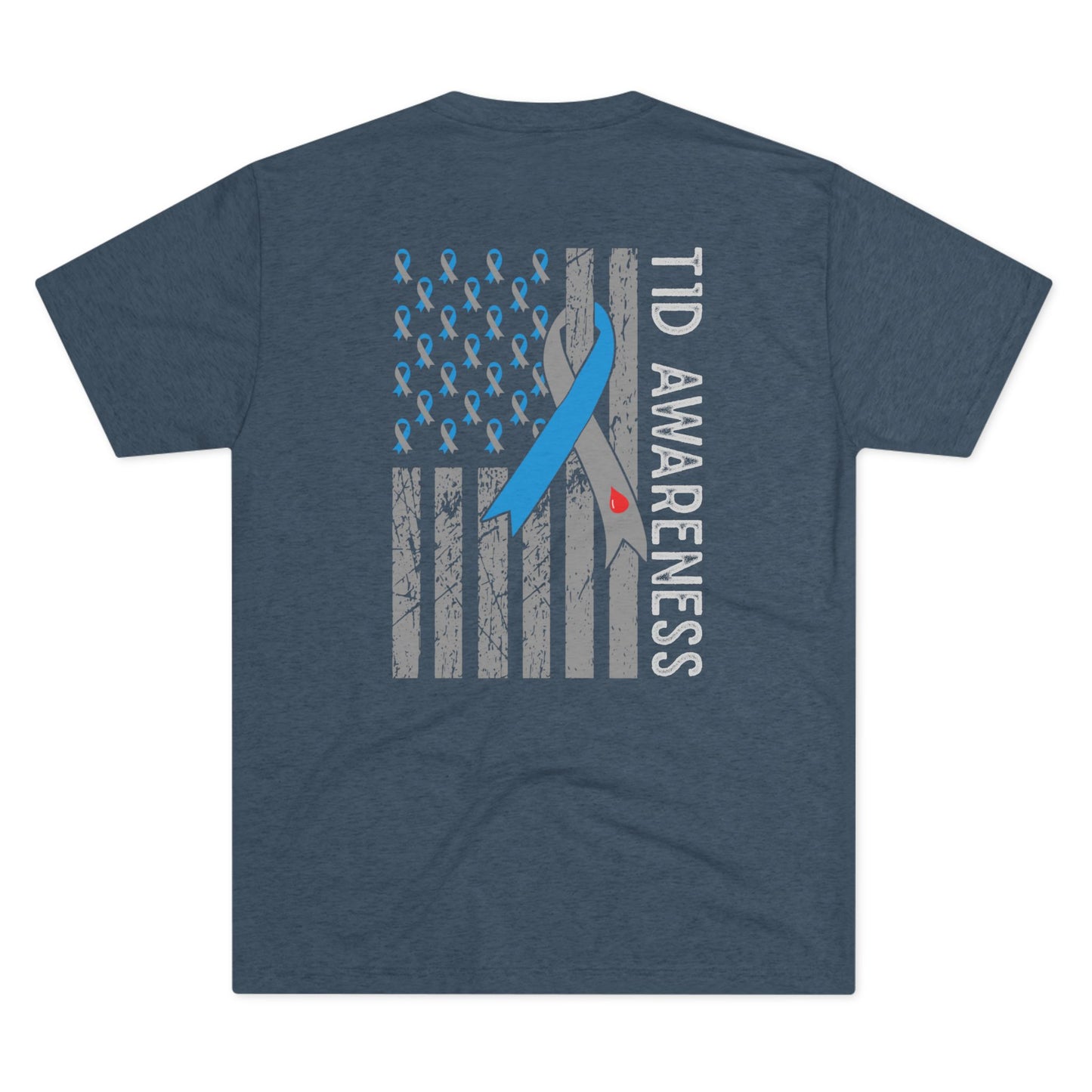 T1D Awareness Sunflower Tee — Front & Back Diabetes Support Shirt