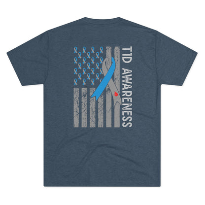 T1D Awareness Sunflower Tee — Front & Back Diabetes Support Shirt