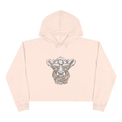 Fall Season Cow Crop Hoodie