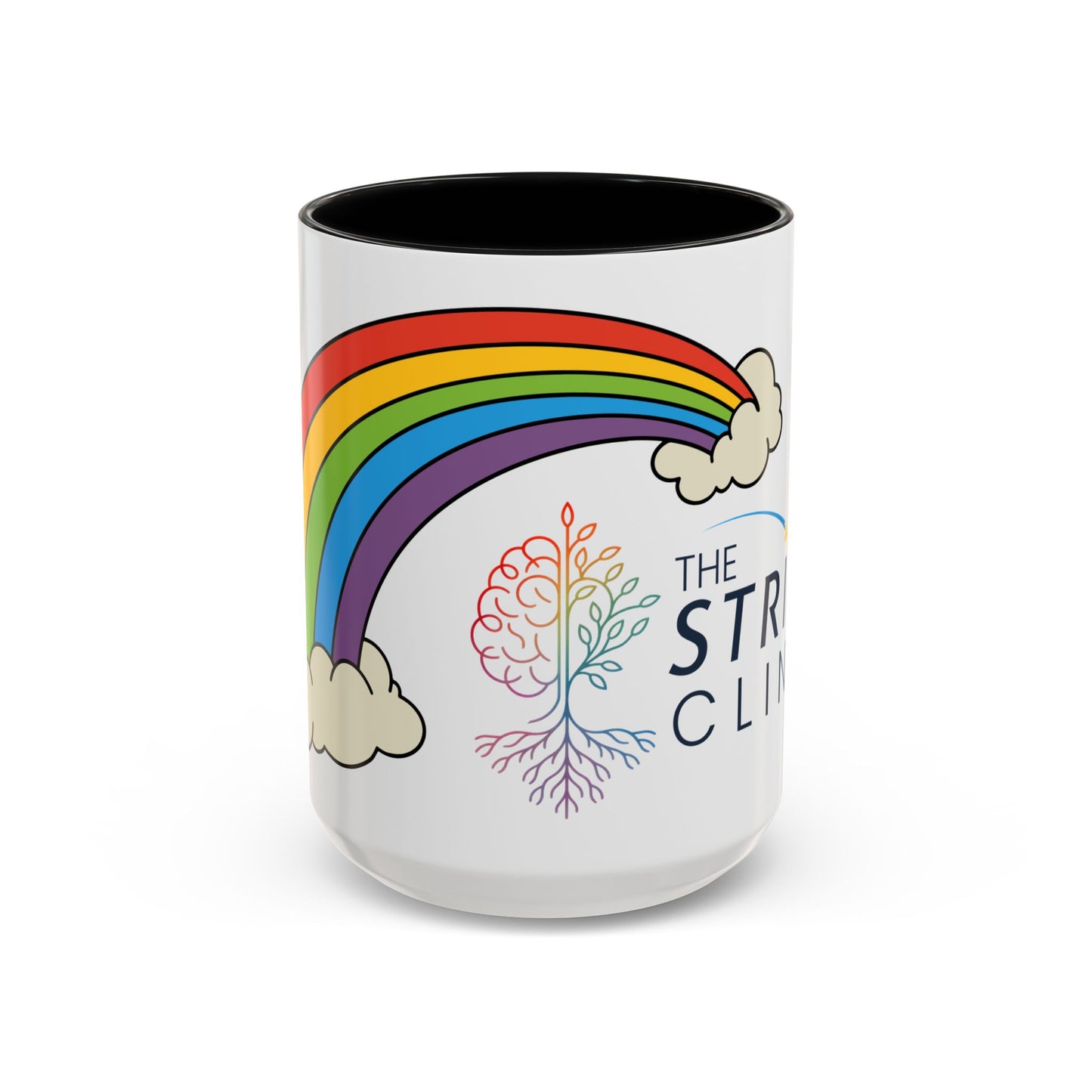 Personalized Rainbow Accent Coffee Mug
