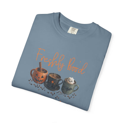 Freshly Brewed Scream & Sugar Coffee Halloween T-Shirt