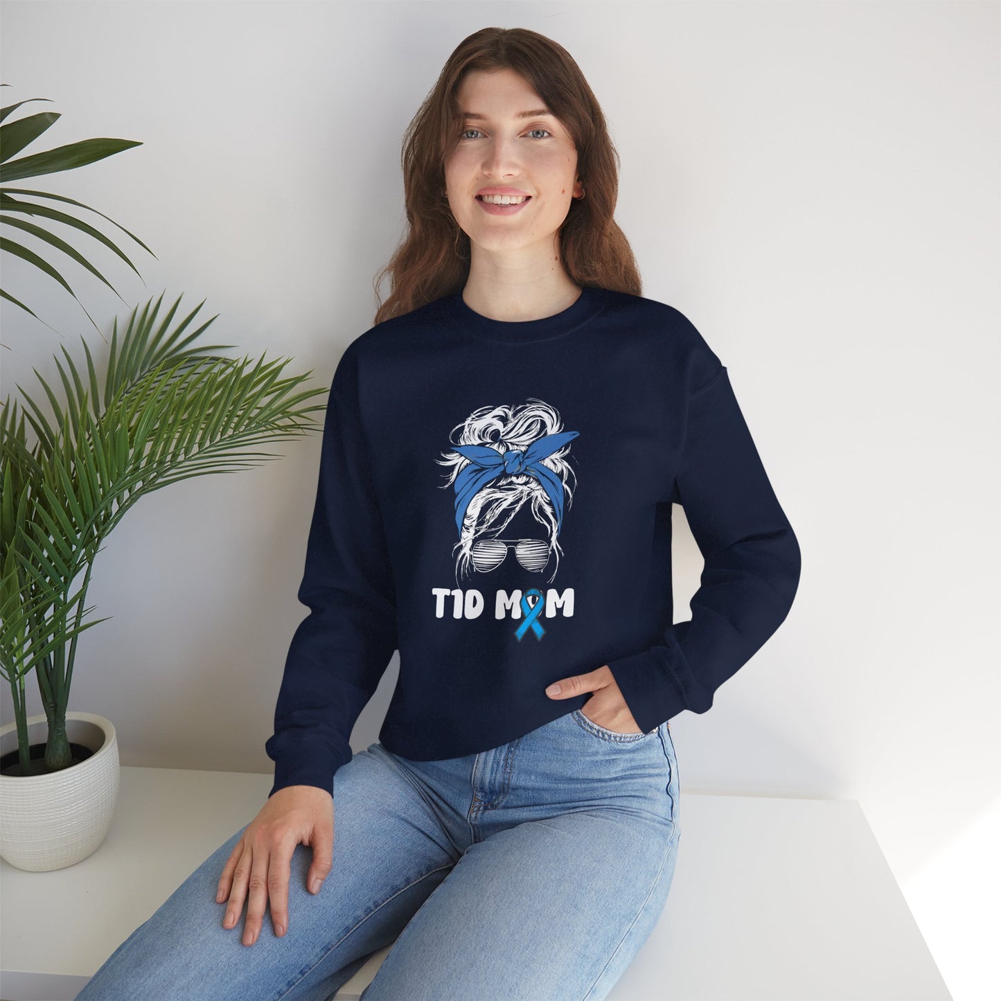 T1D Mom Crewneck Sweatshirt