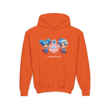 NF Superhero Kids Hoodie — "NF Strong: Strength in Every Nerve"